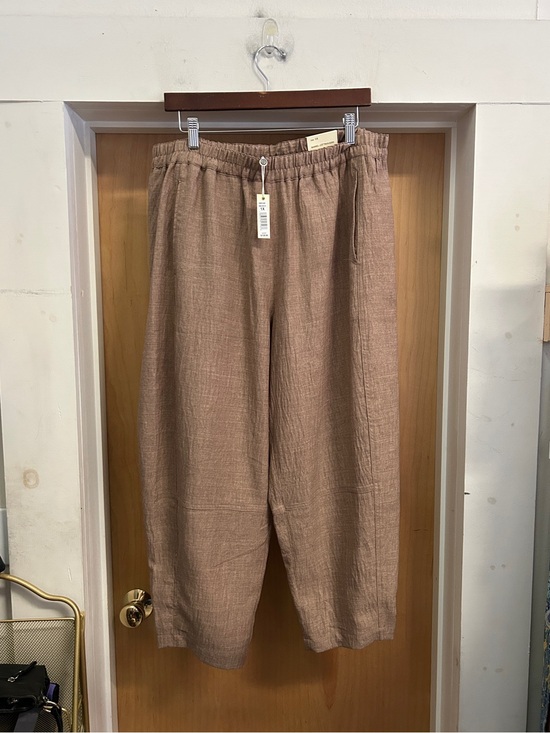 Max Studio Pants - NWT! Max Studio Brown Barrel Leg Culotte Trousers Ankle Length size 1X MSRP $138